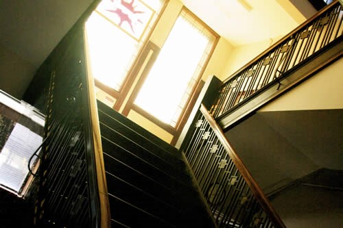 Central stairway, main building.