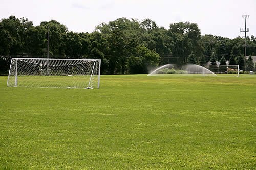 Soccer fields.